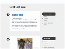 Tablet Screenshot of mini.zerokspot.com